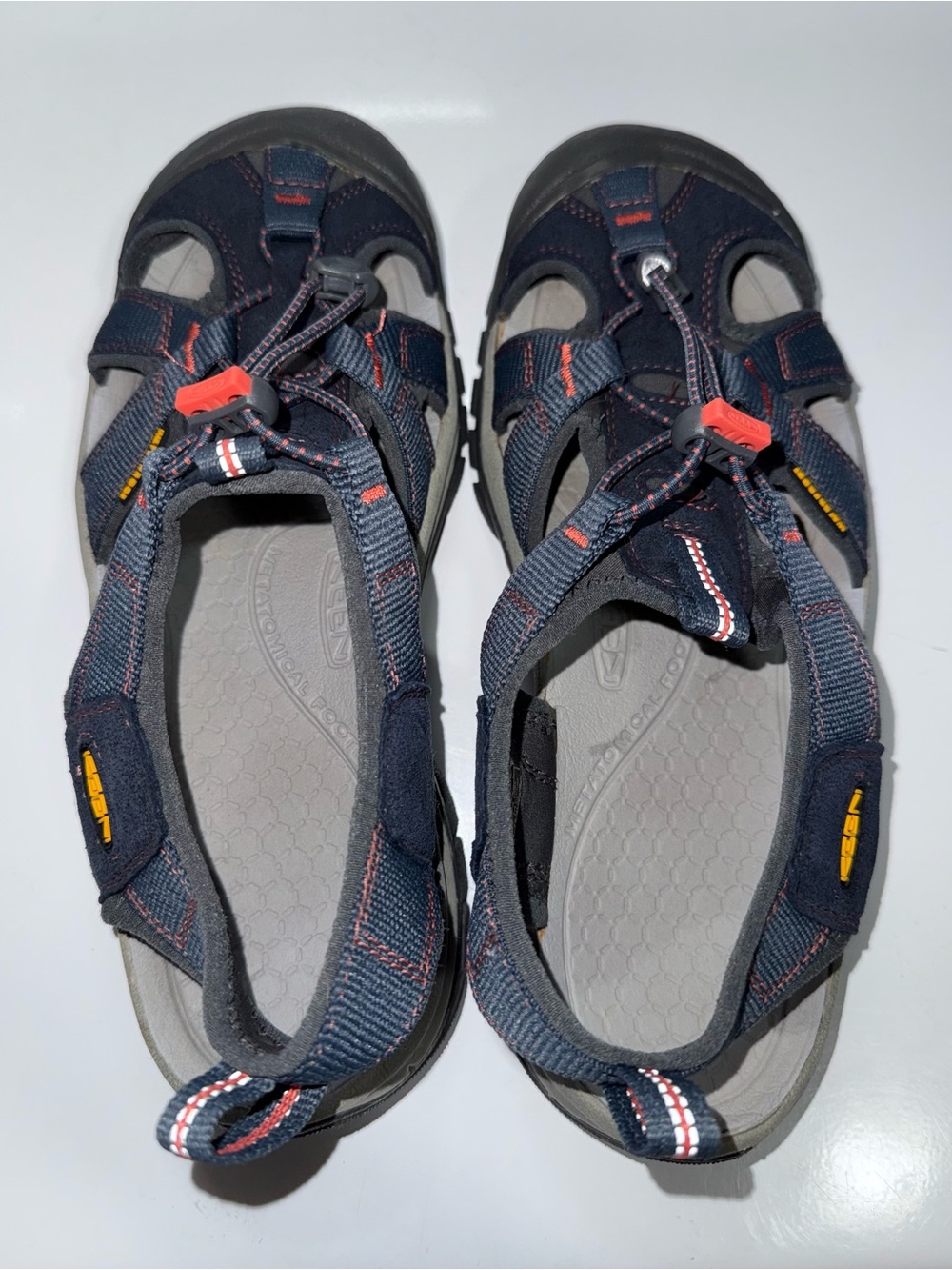 KEEN Men's Navy Outdoor Sandals - Closed-Toe Sport Sandal.  Size Men’s -9.5